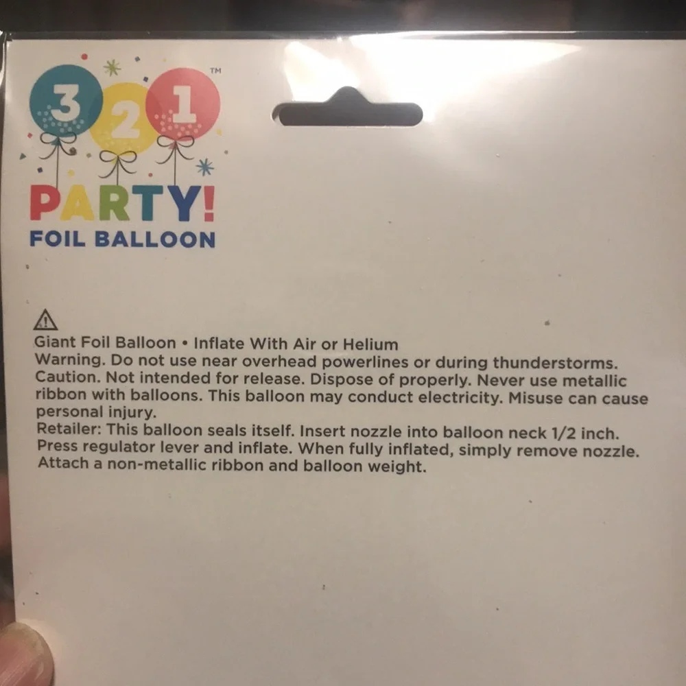 NIP Giant 6-pc Gold Foil Balloons